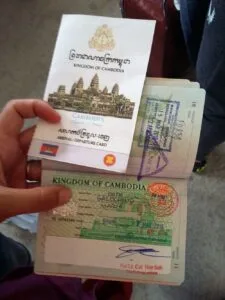 Visado on arrival de Camboya
