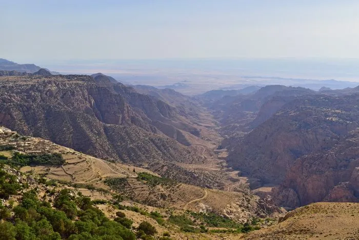 Este es el valle principal de Dana. 20 km más allá, la final del mismo se encuentra el Feynan Ecolodge