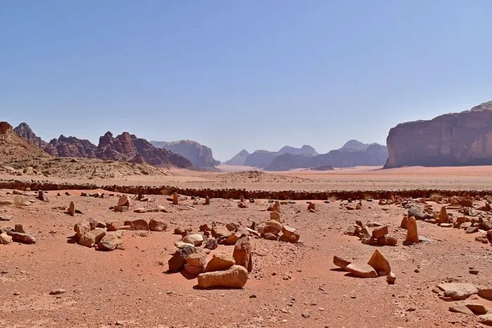 Cementerio Beduino en el desierto de Wadi Rum