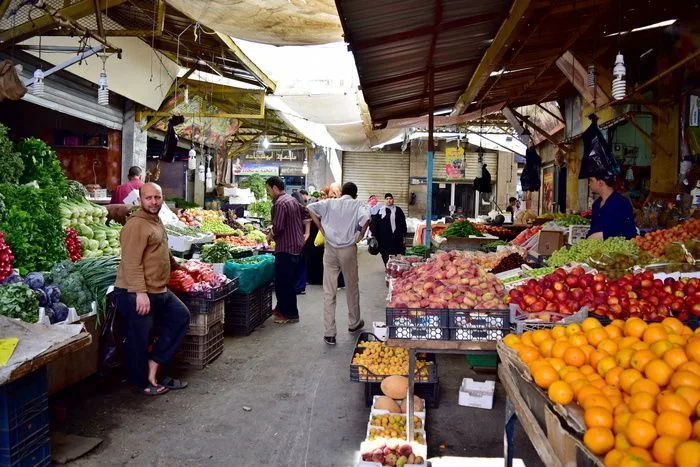 Zoco o bazar de comida en Amman