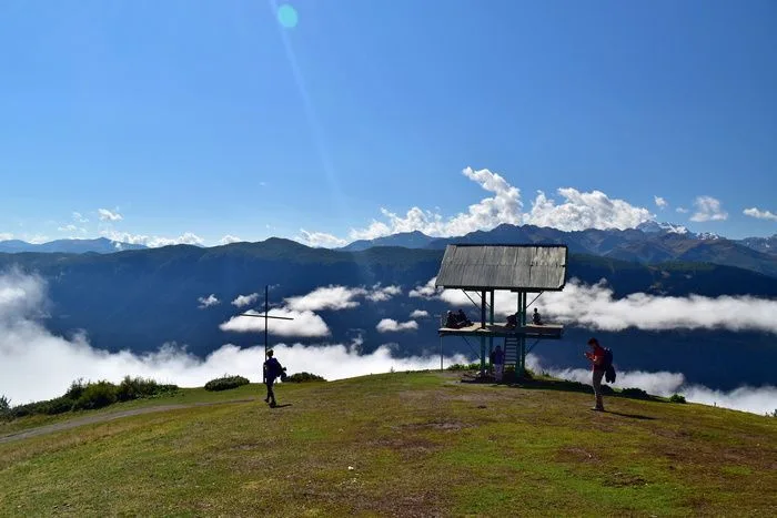 La cruz, en Mestia
