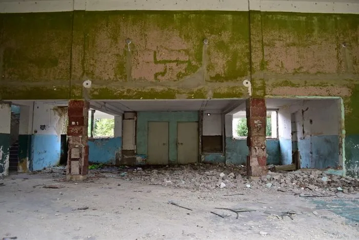 Estación de trenes por dentro
