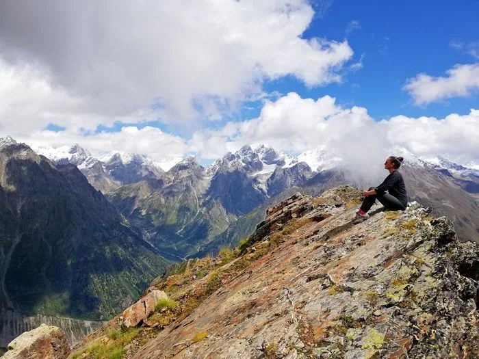 Vista más allá de Koruldi lakes