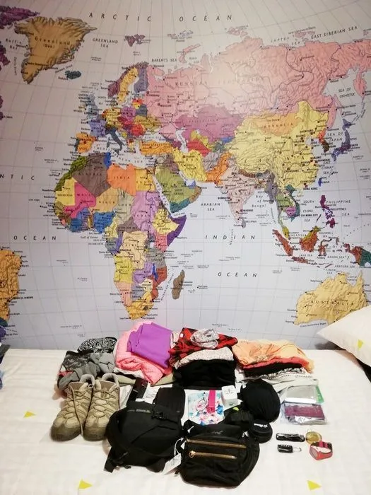 Mochila para siete meses de viaje