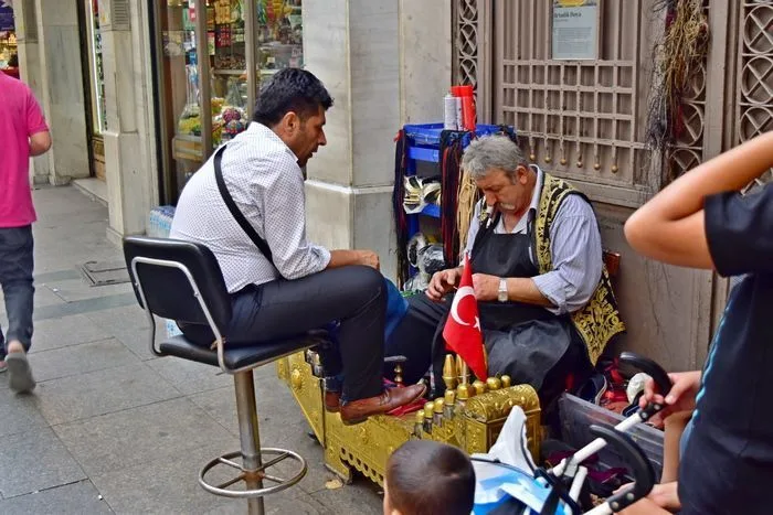 Limpiabotas en Estambul
