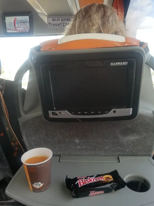 Snack en los buses en Turquía