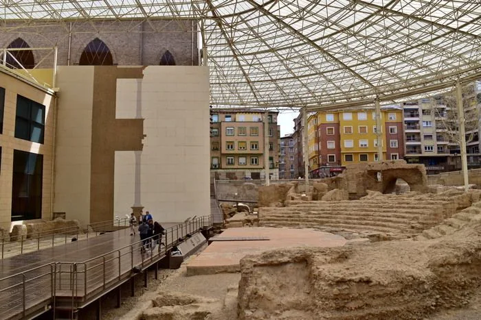 Ruinas del teatro romano de Zaragoza