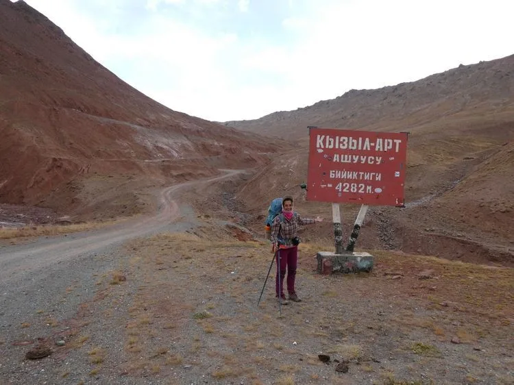 Casi llegando al paso de Kyzyl Art