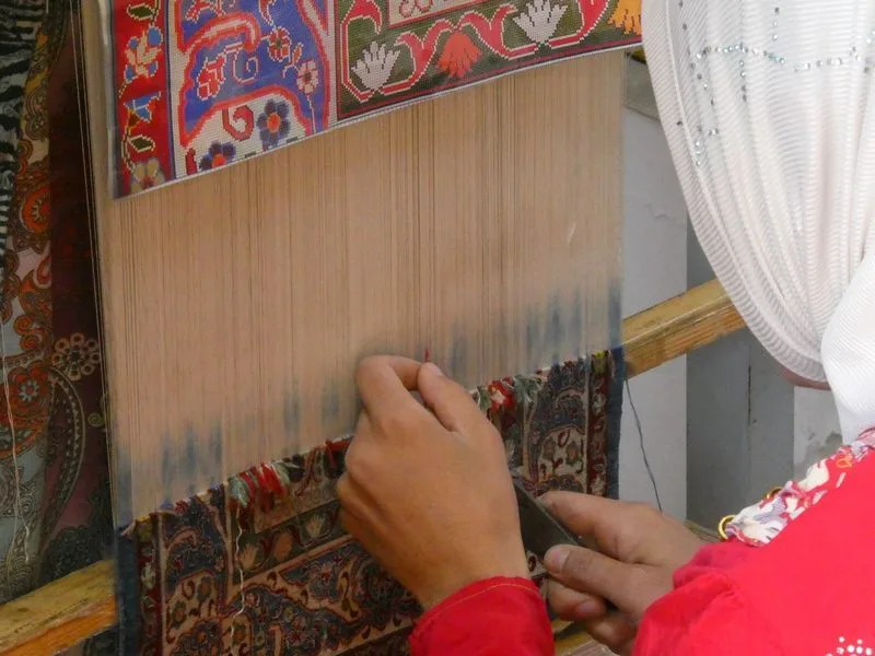 Alfombras de seda hechas a mano