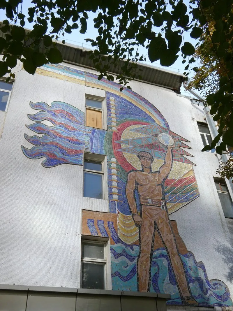 Mosaico soviético en Taskent