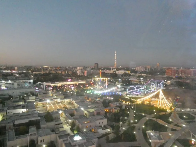 Vistas desde la noria del parque de atracciones Anchor Lokomotiv Park