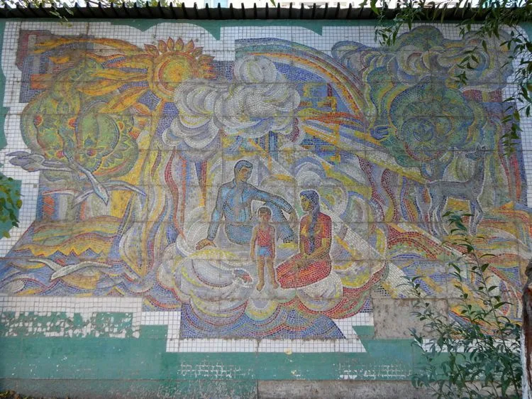 Mosaico soviético en Nukus