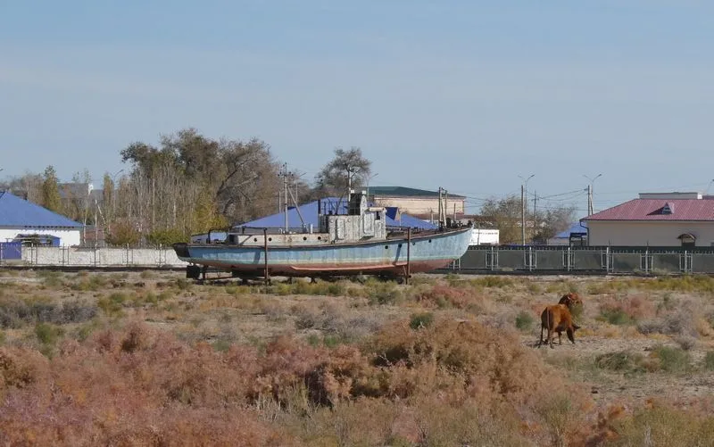 Barco a las afueras de Moynaq